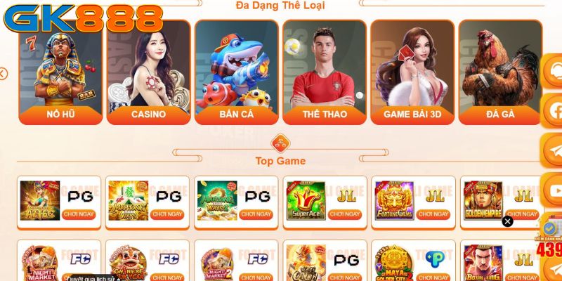 Tham gia vả trải nghiệm hơn ngàn kho game hấp dẫn mỗi ngày